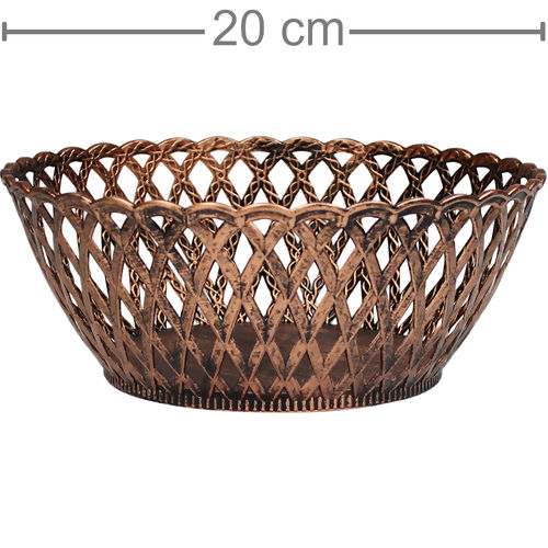 Cesta Plástica Bronze Ref. 6907/3