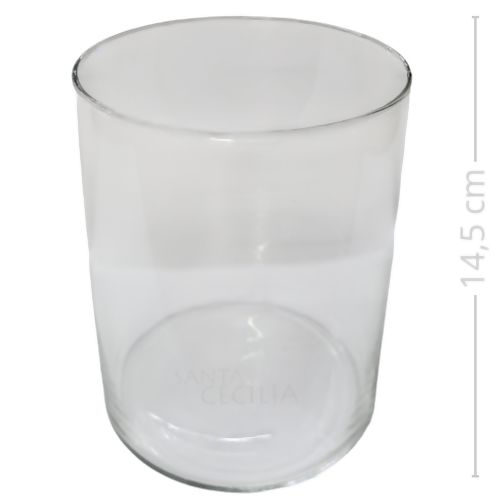 Decoração Cilíndrica em Vidro 11,5 x 14,5 cm Ref. 1215HKZT