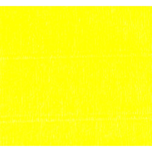 Papel Crepom Italiano Rossi 50 x 250 cm. Amarelo Canário 974