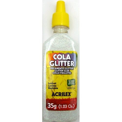 Cola Glitter Acrilex 209 Cristal - 35g