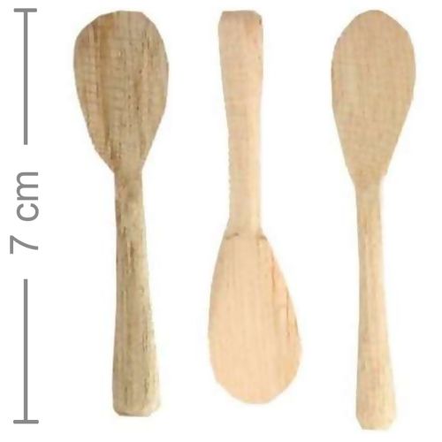 Colher de Pau Mini 7 cm- 10 unid. - Lembrancinha Chá de Cozinha