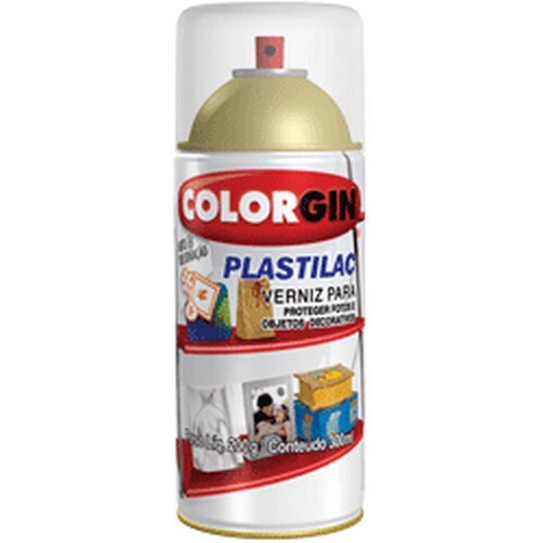 Verniz em Spray Colorgin Plastilac 300ml.- Brilhante