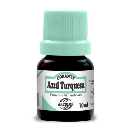 Corante Alimentício Líquido 10ml Arcólor - Azul Turquesa