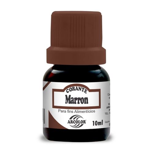 Corante Alimentício Líquido 10ml Arcólor - Marrom