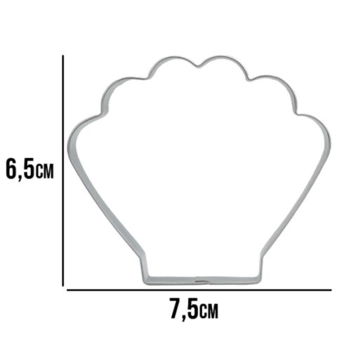 Cortador em Aço Inox Concha - Ref. CA23
