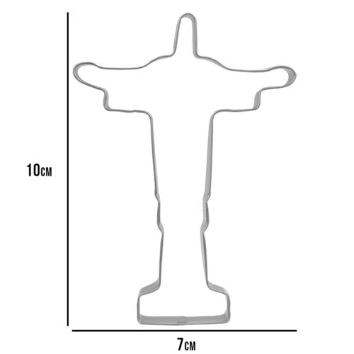 Cortador em Aço Inox Cristo Redentor - Ref. CA317