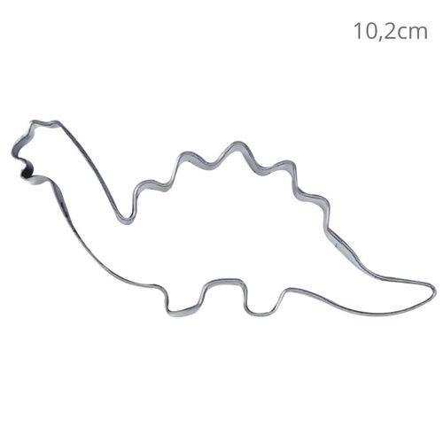 Cortador em Aço Inox Dinossauro M1 - Ref. CA38