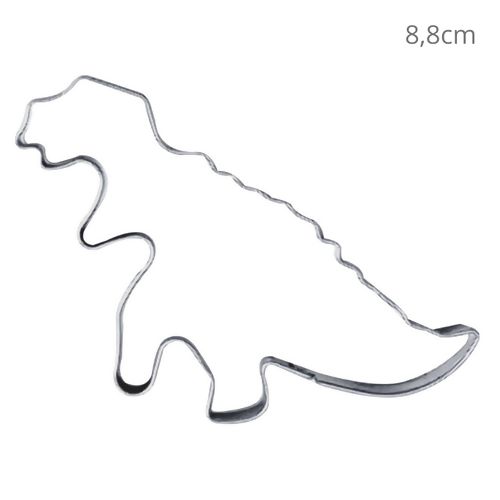Cortador em Aço Inox Dinossauro M2 - Ref. CA39