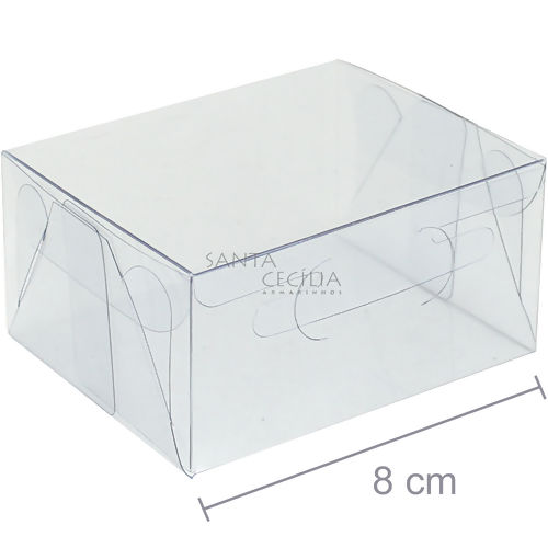 Caixa de Acetato M 01 - 8 x 6,5 x 4 cm - 20 unid.