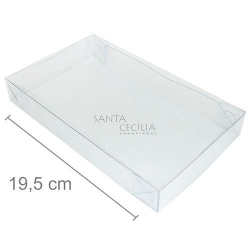 Caixa de Acetato M 05 - 19,5 x 11,5 x 2,5 cm - 20 unid.