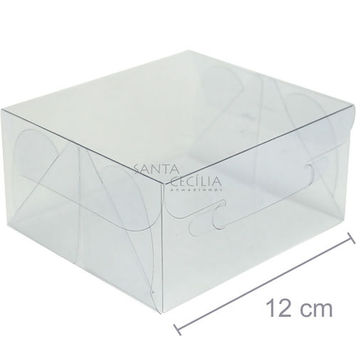 Caixa de Acetato M 06 - 12 x 11 x 6 cm - 20 unid.