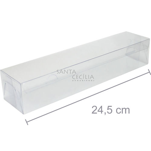 Caixa de Acetato M 12 - 24,5 x 5,5 x 4,5 cm - 20 unid.