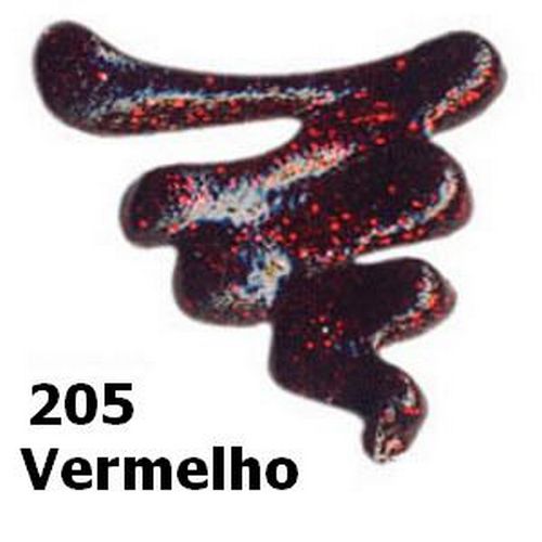 Tinta Relevo Dimensional Glitter 35 ML 205 Vermelho