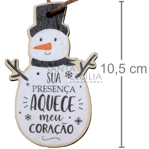Enfeite de Natal - Boneco de Neve NTA01010