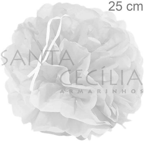 Flor Pom Pom 25 cm - Ref. 6262-1 - Armarinhos Santa Cecília