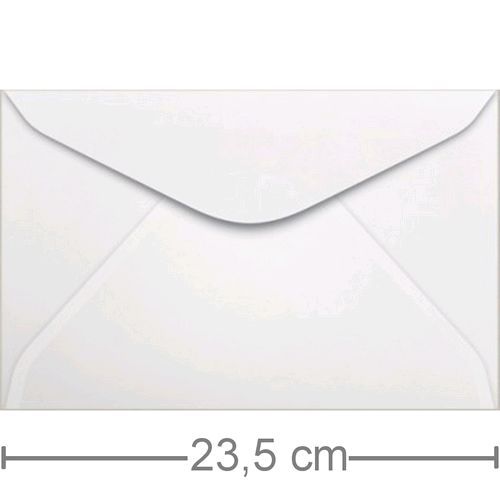 Envelope Convite Branco 50 unid. - 160 x 235mm