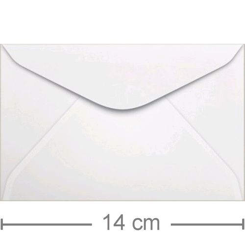 Envelope Diplomata Branco 50 unid. - 90 x 140mm