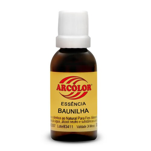 Essência de Baunilha Arcólor - frasco 30 ml