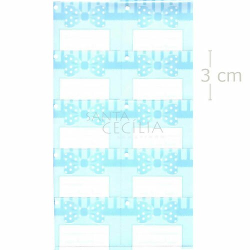 Etiqueta Tag para Lembrancinhas 50 unid. - Laço Azul