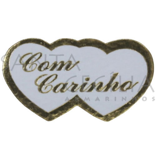 Etiqueta Adesiva - 100 unid. - Com Carinho - Ouro