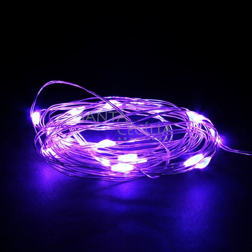 Fio de LED Rolha 20 lâmpadas - Roxo