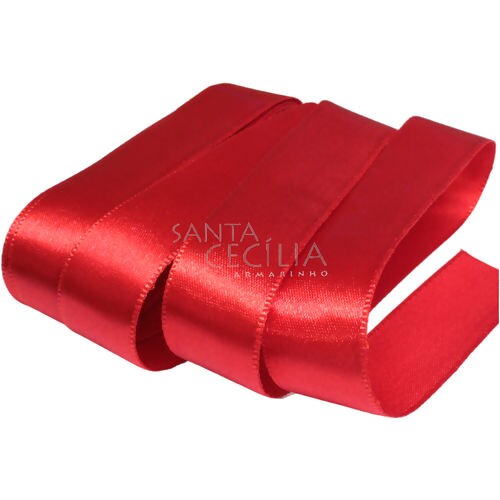 Fita de Cetim Face Simples N°3 - 16mm x 10m - Sinimbu  Vermelho - 976