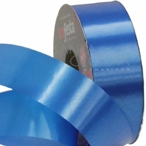 Fita Plástica 30mm x 50m - Cores Diversas Azul Escuro