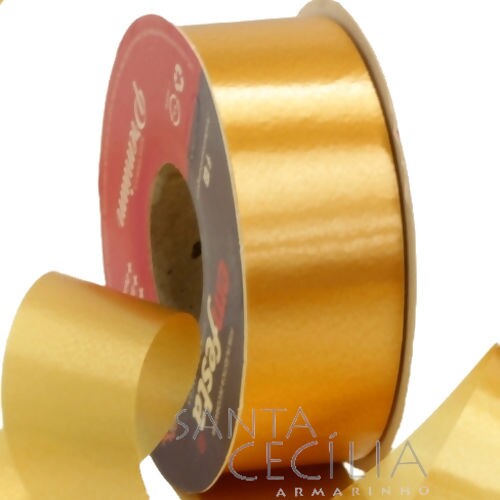 Fita Plástica 30mm x 50m - Cores Diversas Ouro