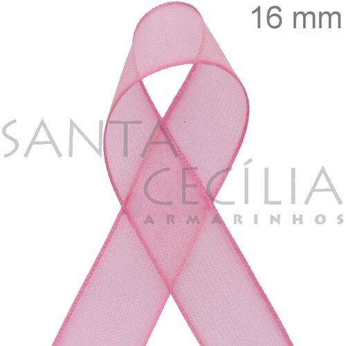 Fita de Voal Rosa Claro 076 9030/16 - 10m