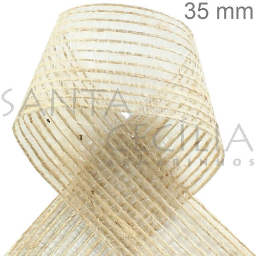 Fita de Juta Natural 0459 - 35 mm x 9,15m