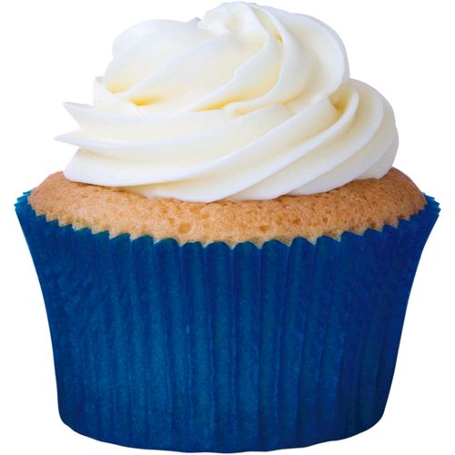 Forminha de Cupcake Lisa Azul Royal 7 x 5 x 4 cm - 45 unid.