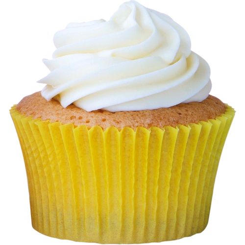 Forminha de Cupcake Lisa Amarelo Girassol 7 x 5 x 4 cm - 45 unid.