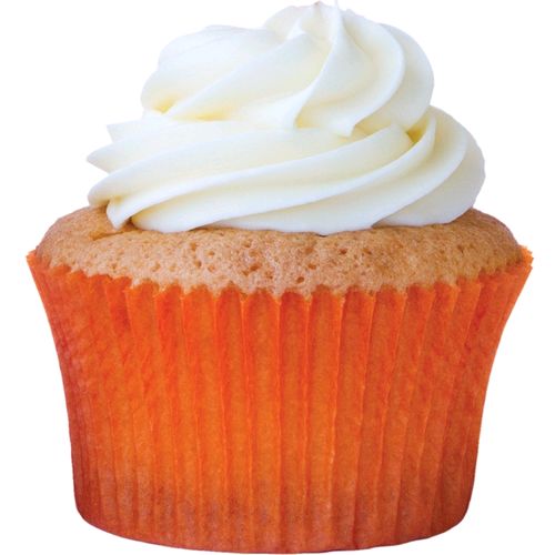 Forminha de Cupcake Lisa Laranja 7 x 5 x 4 cm - 45 unid.