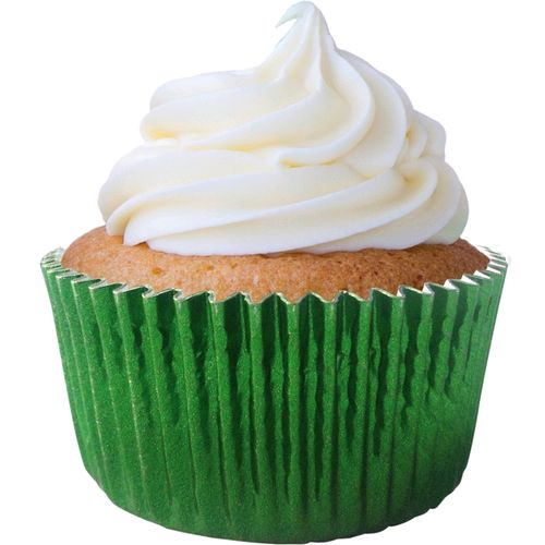 Forminha de Cupcake Metalizada Verde 7 x 5 x 4 cm - 50 unid.