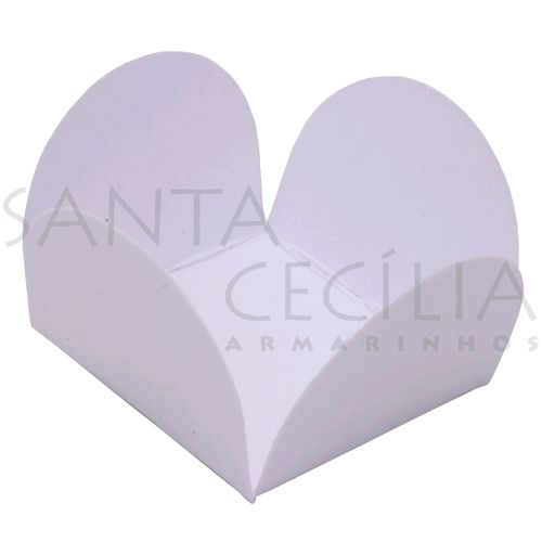 Forminha de Papel para Doces 4 Pétalas Branca - 50un