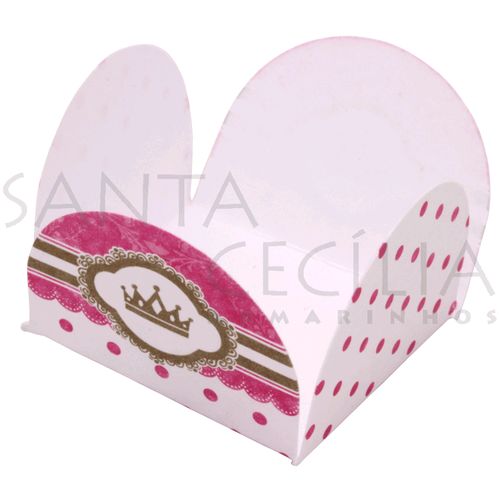 Forminha de Papel para Doces 4 Pétalas Princesa - 50un