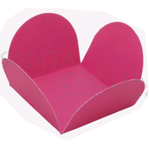 Forminha de Papel para Doces 4 Pétalas Pink - 50un