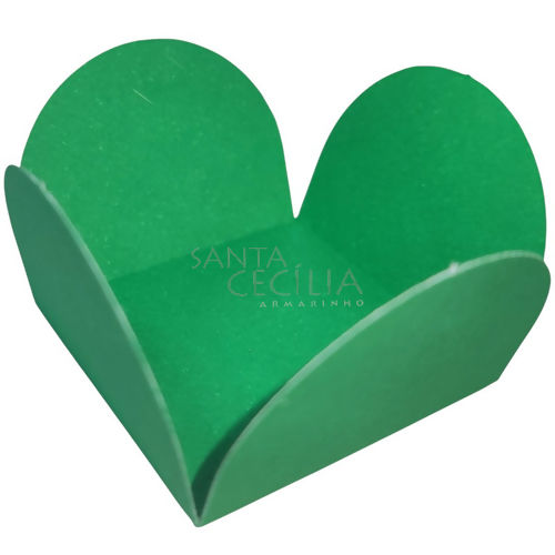 Forminha de Papel para Doces 4 Pétalas Verde Bandeira 10.8 - 50un