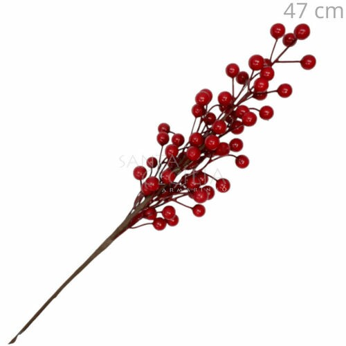 Galho com Berries Vermelhas Ref. JS25-0089