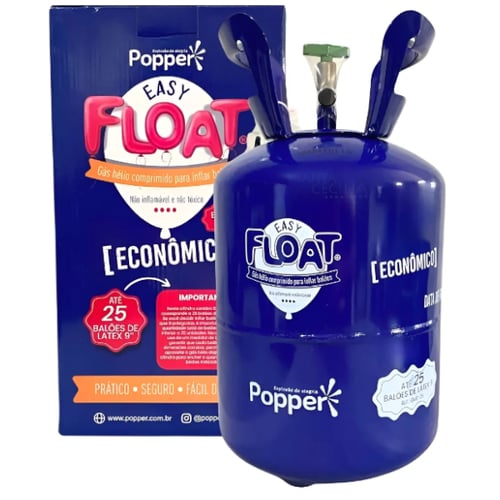 Gás Hélio Comprimido - Econômico - até 25 Balões