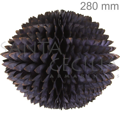Bola Pom Pom de Papel de Seda 280mm - Ref. 174 - Preto