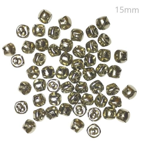 Guizo Prata 15mm - 100 unid