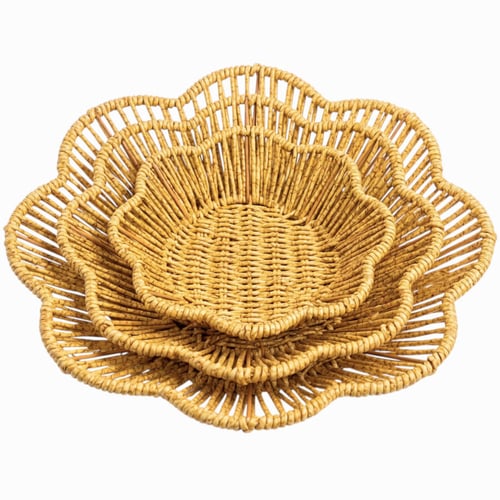 Cestas Organizadoras Multiuso Formato Flor de Plástico Ref. ZR-004