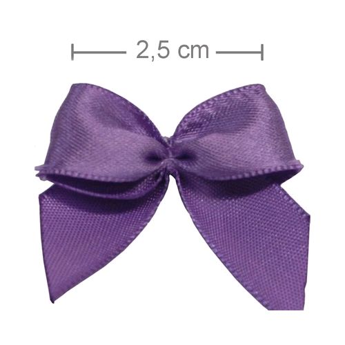 Laço de Cetim 2,5cm - 50 unidades - Violeta