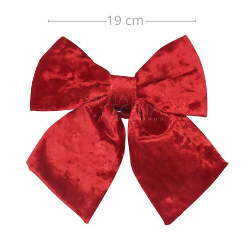 Laço de Veludo Vermelho 19 x 22 cm - Ref. 6398-B20