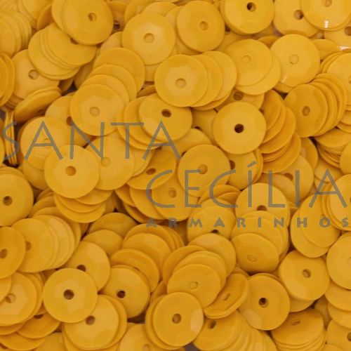 Lantejoula 6 mm - Opaca Amarelo