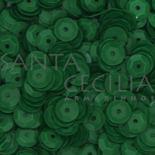 Lantejoula 6 mm - Opaca Verde Bandeira