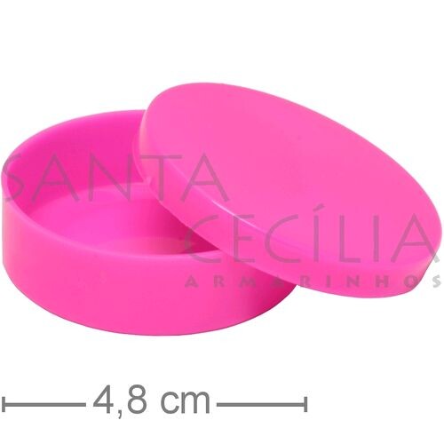 Potinhos para Lembrancinhas - 10 unid - Latinha Plástica Pink