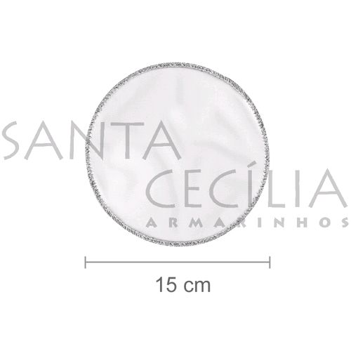 Organza Redonda 15 cm - 25 unidades - Cores Diversas