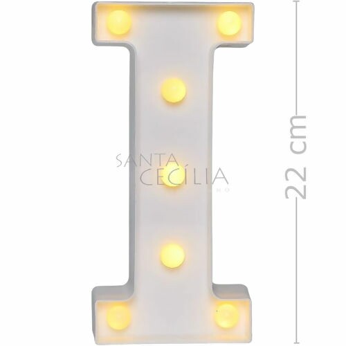 Letra LED 22 cm - I